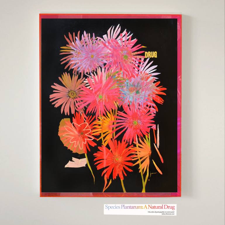 Original Abstract Floral Painting by Joshua Benmore