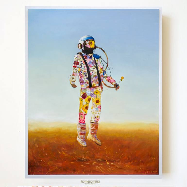 Original Figurative Outer Space Painting by Joshua Benmore
