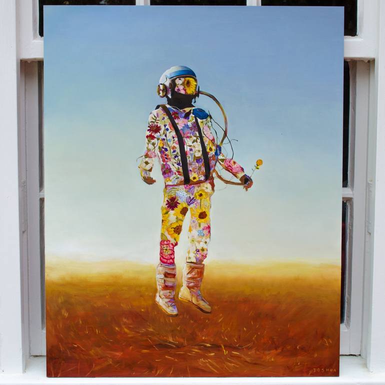 Original Figurative Outer Space Painting by Joshua Benmore