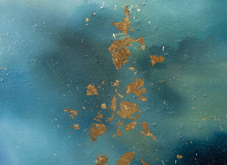 Original Abstract Sunrise Painting by Valerie Ostenak