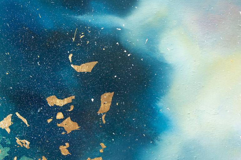 Original Abstract Sunrise Painting by Valerie Ostenak
