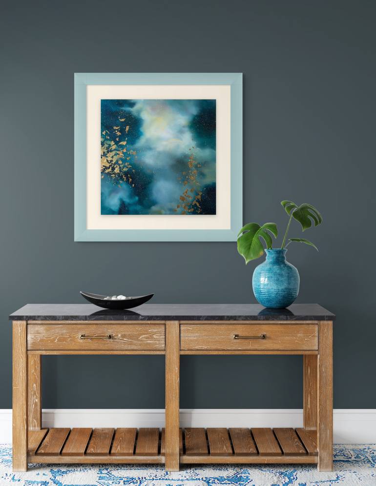 Original Abstract Sunrise Painting by Valerie Ostenak