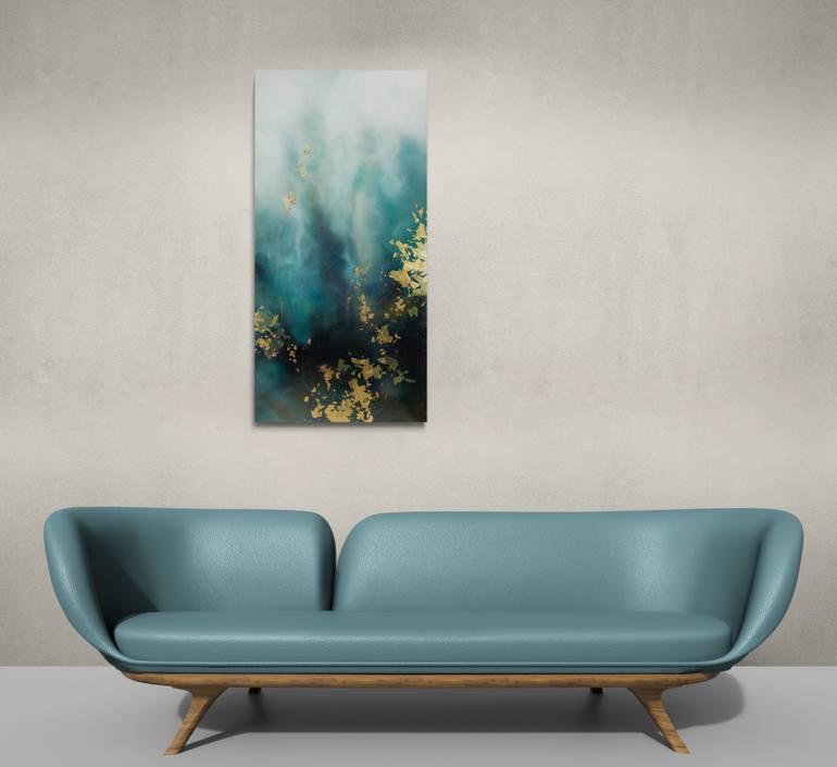 Original Abstract Water Painting by Valerie Ostenak