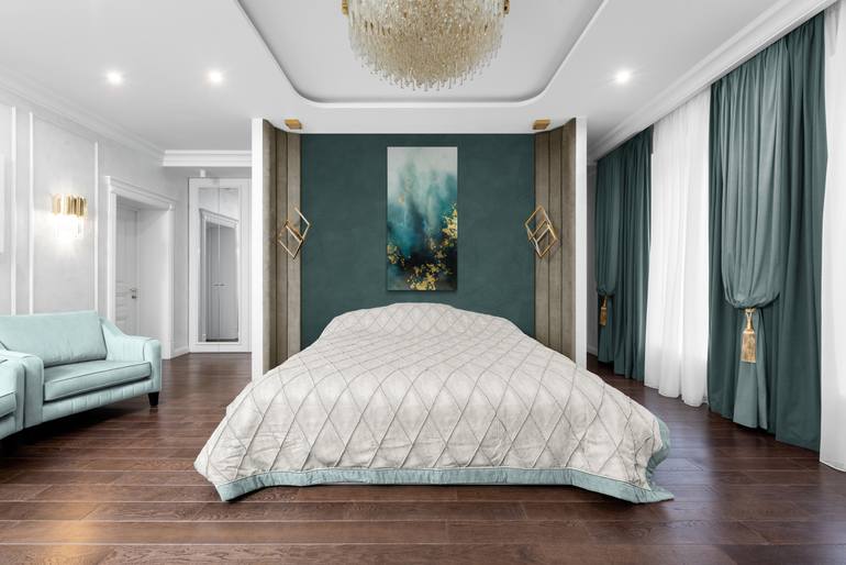 Original Abstract Water Painting by Valerie Ostenak