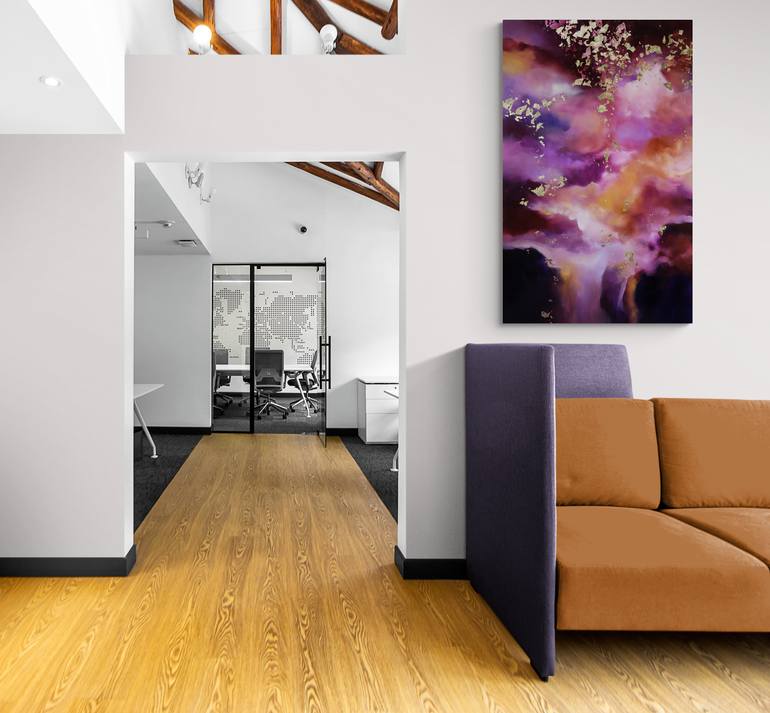 Original Abstract Landscape Painting by Valerie Ostenak