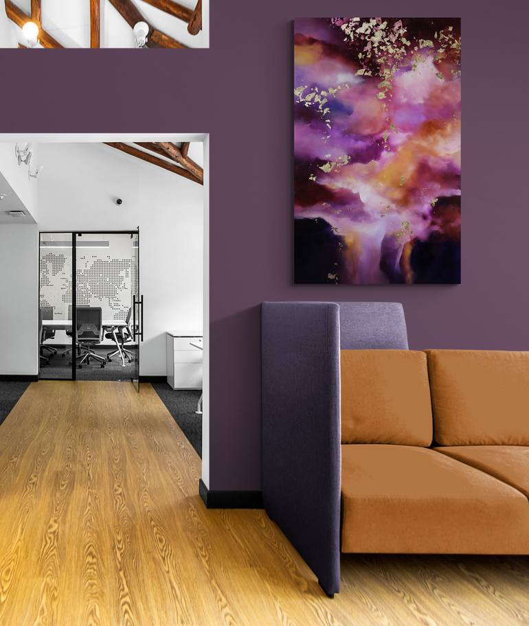 Original Abstract Landscape Painting by Valerie Ostenak