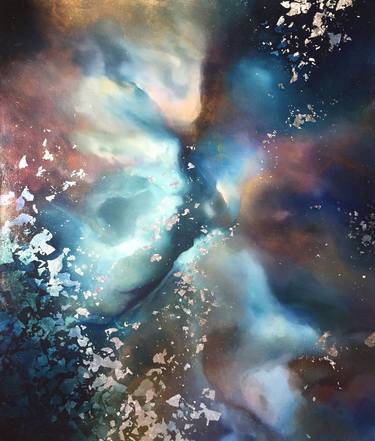 Print of Abstract Expressionism Outer Space Paintings by Valerie Ostenak