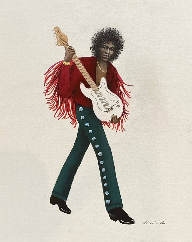 Original Contemporary Music Paintings by Grace Slick