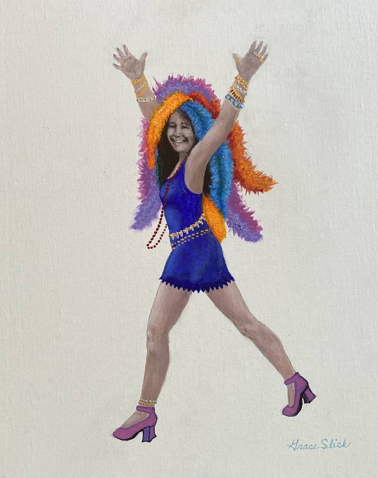 Original Contemporary Music Paintings by Grace Slick