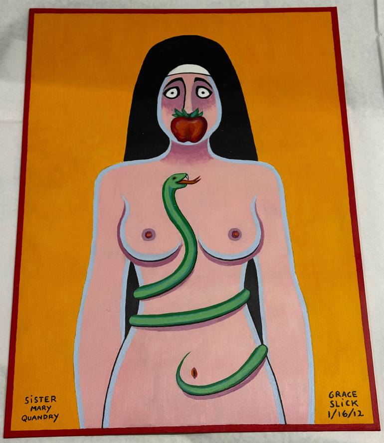 Original Contemporary Pop Culture/Celebrity Painting by Grace Slick