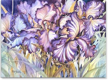 Original Fine Art Floral Paintings by Pat Banks
