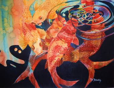 Original Fine Art Fish Paintings by Pat Banks