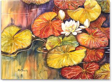 Original Impressionism Botanic Paintings by Pat Banks
