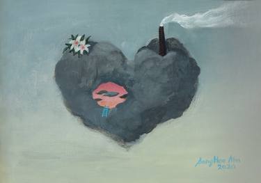 Print of Figurative Love Paintings by Sanghee Ahn