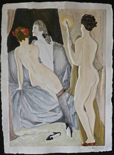 Original Figurative Erotic Paintings by Fernando Masone