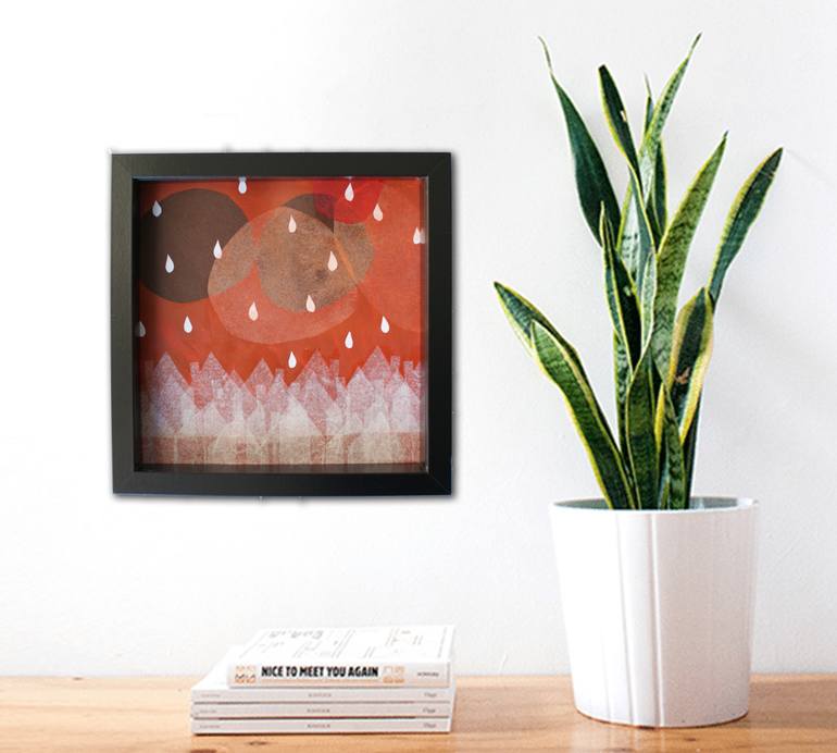 Original Abstract Expressionism Abstract Collage by Yolanda Valverde