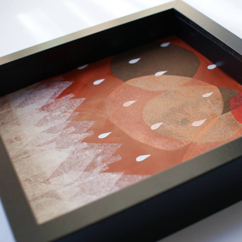 Original Abstract Expressionism Abstract Collage by Yolanda Valverde