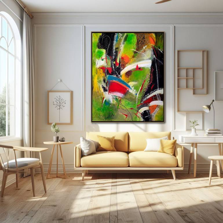 Original Abstract Expressionism Abstract Painting by Maria Penn