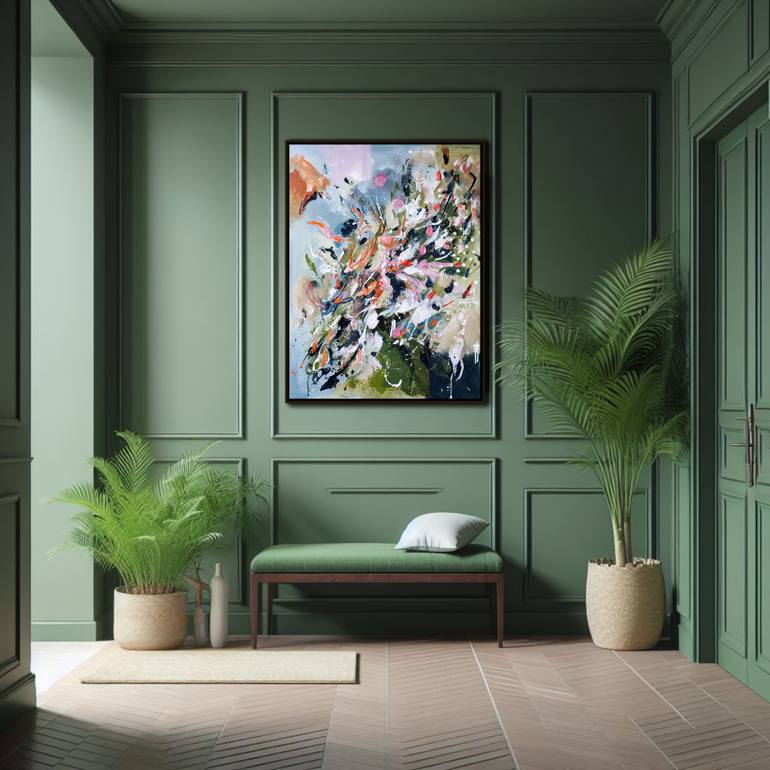 Original Abstract Expressionism Abstract Painting by Maria Penn