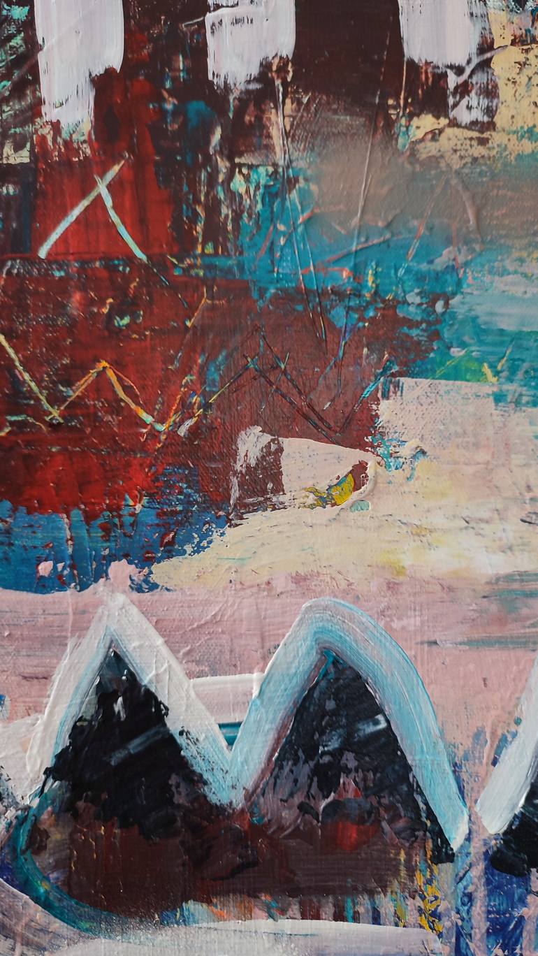 Original Modernism Abstract Painting by Maria Penn