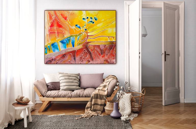 Original Abstract Expressionism Abstract Paintings by Maria Penn