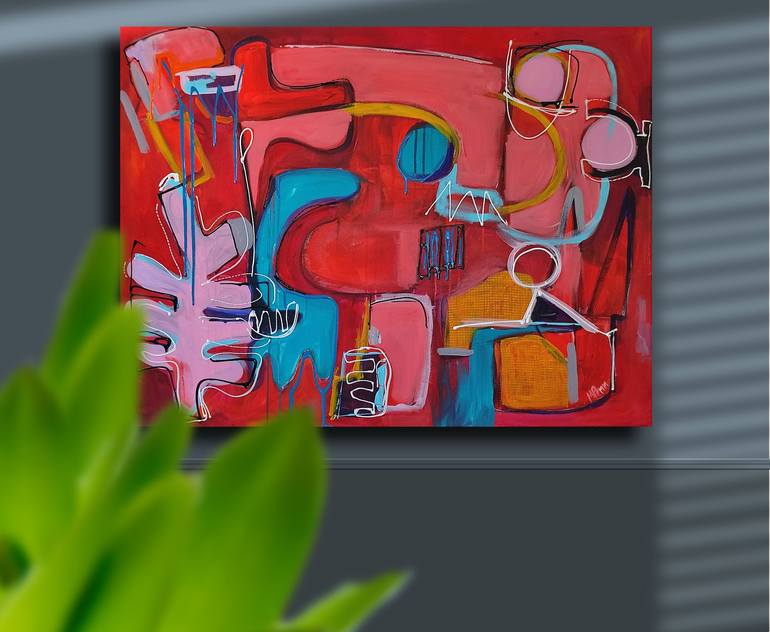 Original Conceptual Abstract Painting by Maria Penn