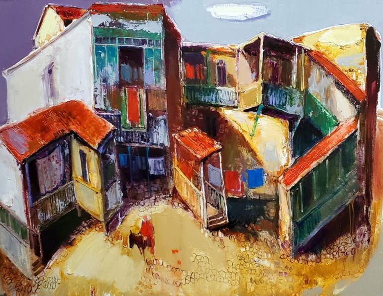 Old Tbilisi Painting by Mher Chatinyan | Saatchi Art