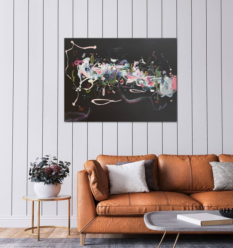 Original Abstract Expressionism Light Painting by Peggy Casey-Mason