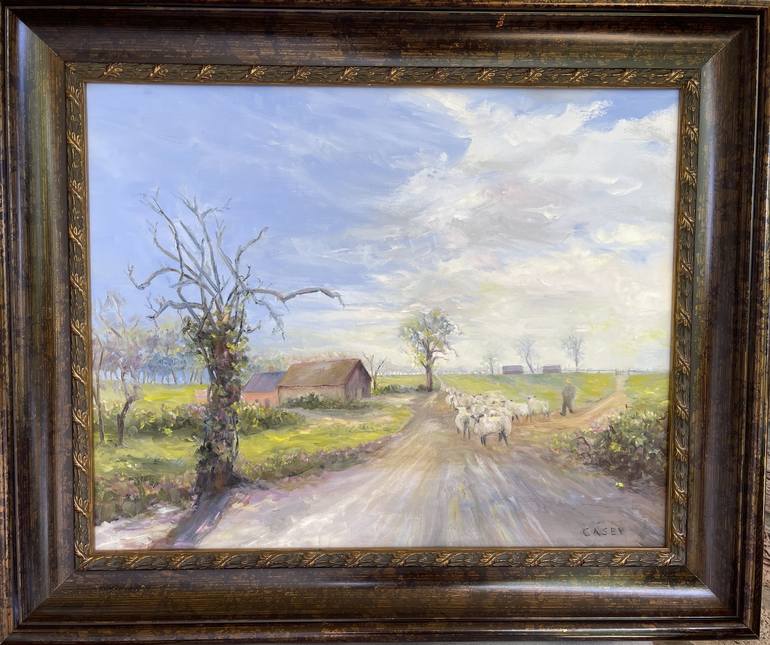 Original Impressionism Landscape Painting by Peggy Casey-Mason