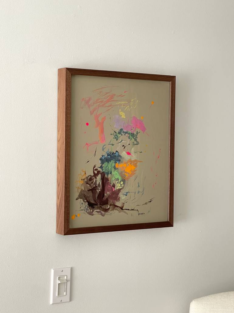 Original Abstract Expressionism Music Painting by Peggy Casey-Mason