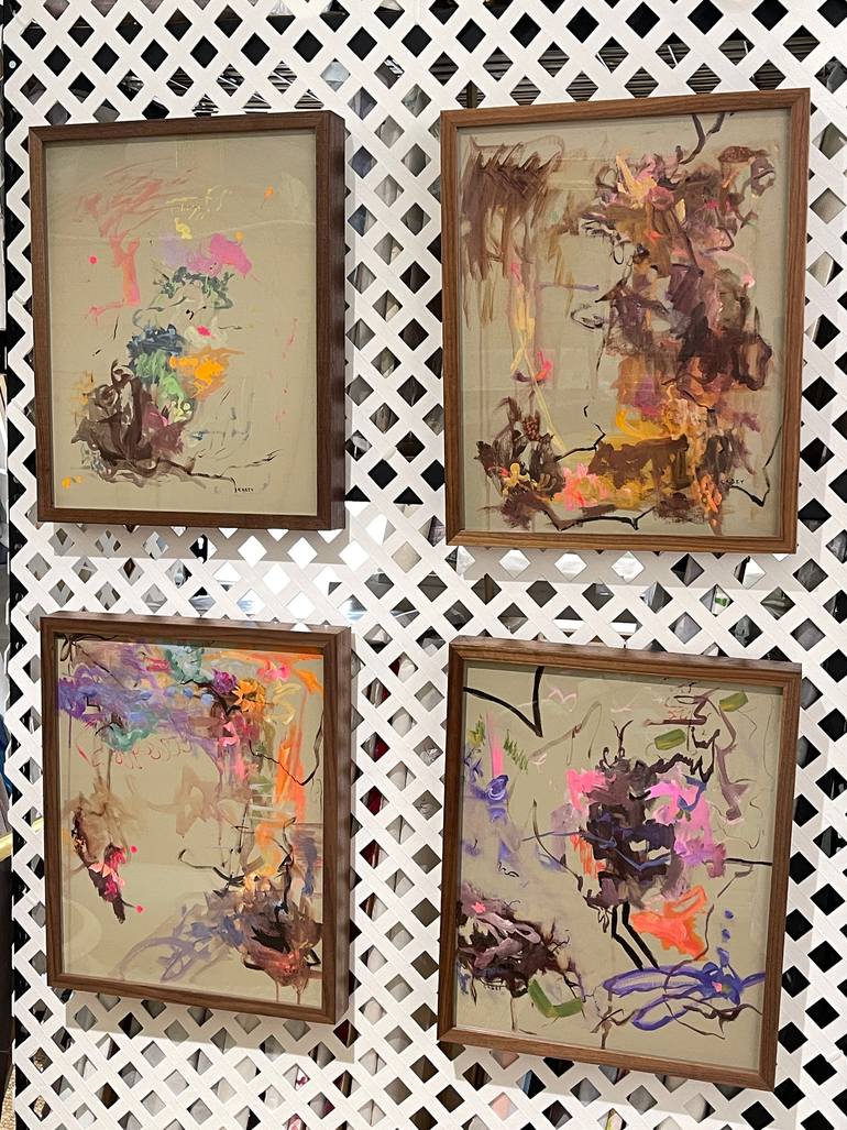 Original Abstract Expressionism Music Painting by Peggy Casey-Mason