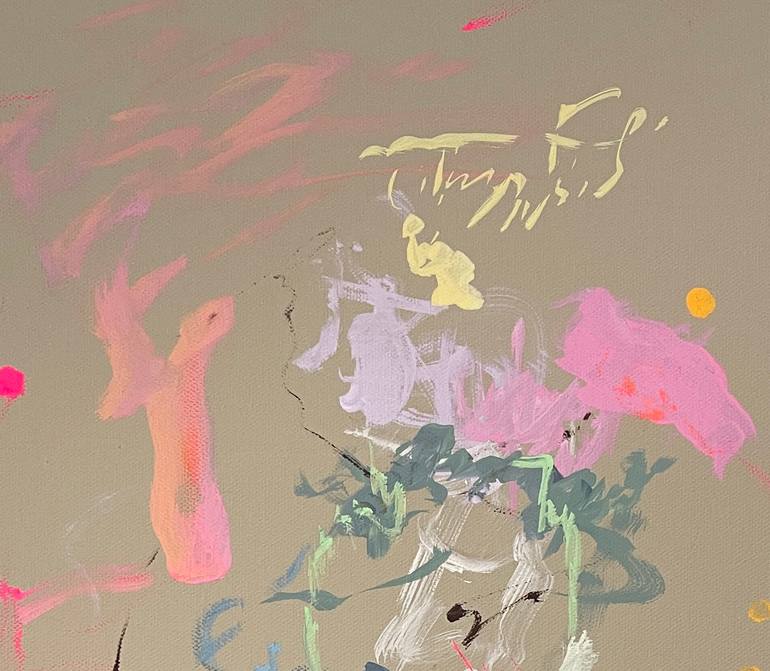 Original Abstract Expressionism Music Painting by Peggy Casey-Mason