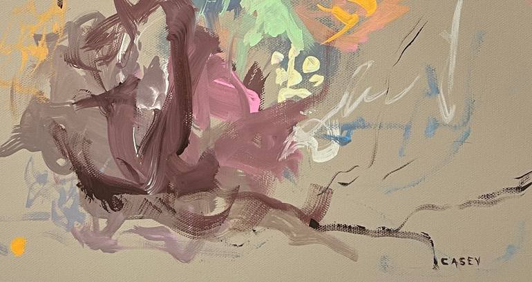 Original Abstract Expressionism Music Painting by Peggy Casey-Mason