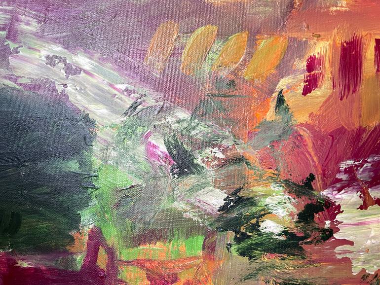 Original Abstract Expressionism Abstract Painting by Peggy Casey-Mason