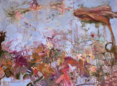 Original Abstract Expressionism Abstract Painting by Peggy Casey-Mason
