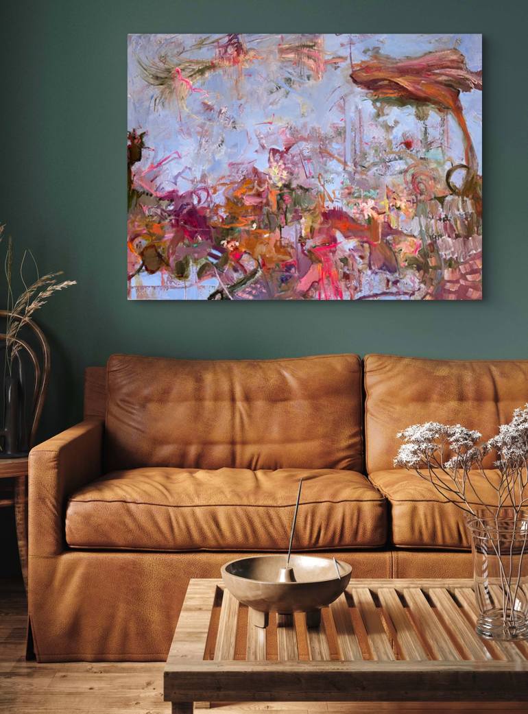 Original Abstract Expressionism Abstract Painting by Peggy Casey-Mason