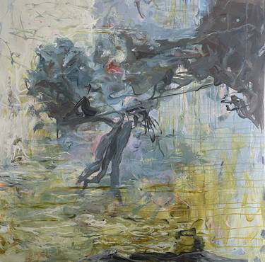 Original Abstract Expressionism Landscape Painting by Peggy Casey-Mason