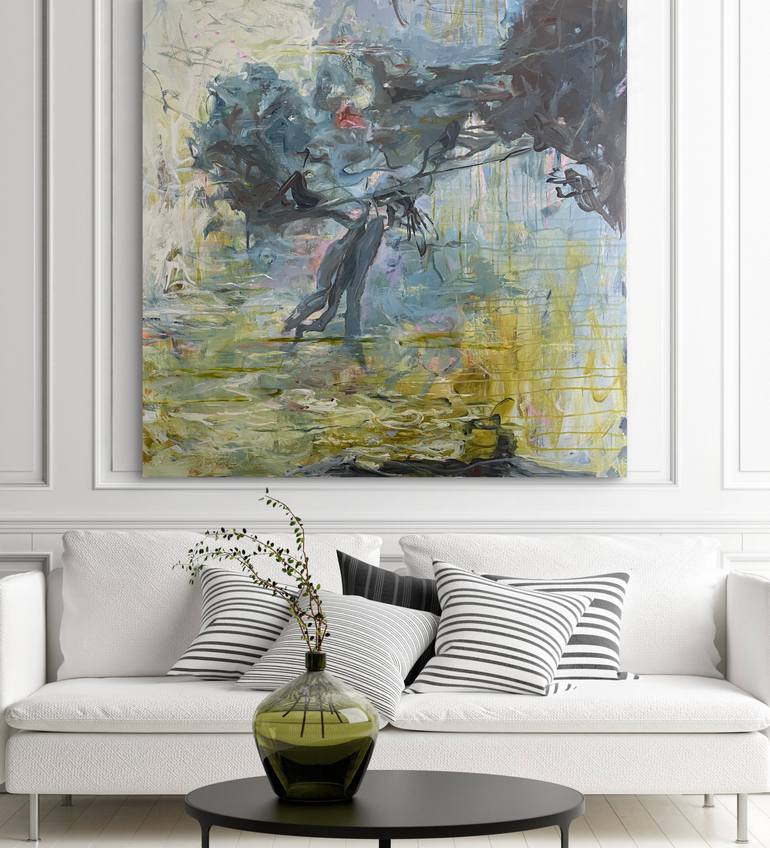 Original Abstract Expressionism Landscape Painting by Peggy Casey-Mason