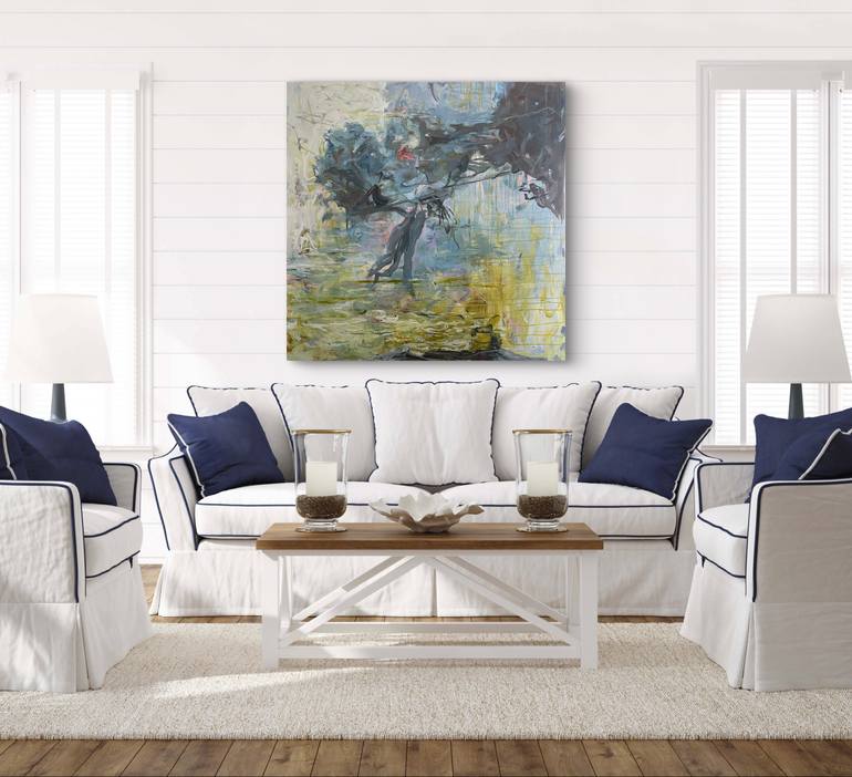 Original Abstract Expressionism Landscape Painting by Peggy Casey-Mason