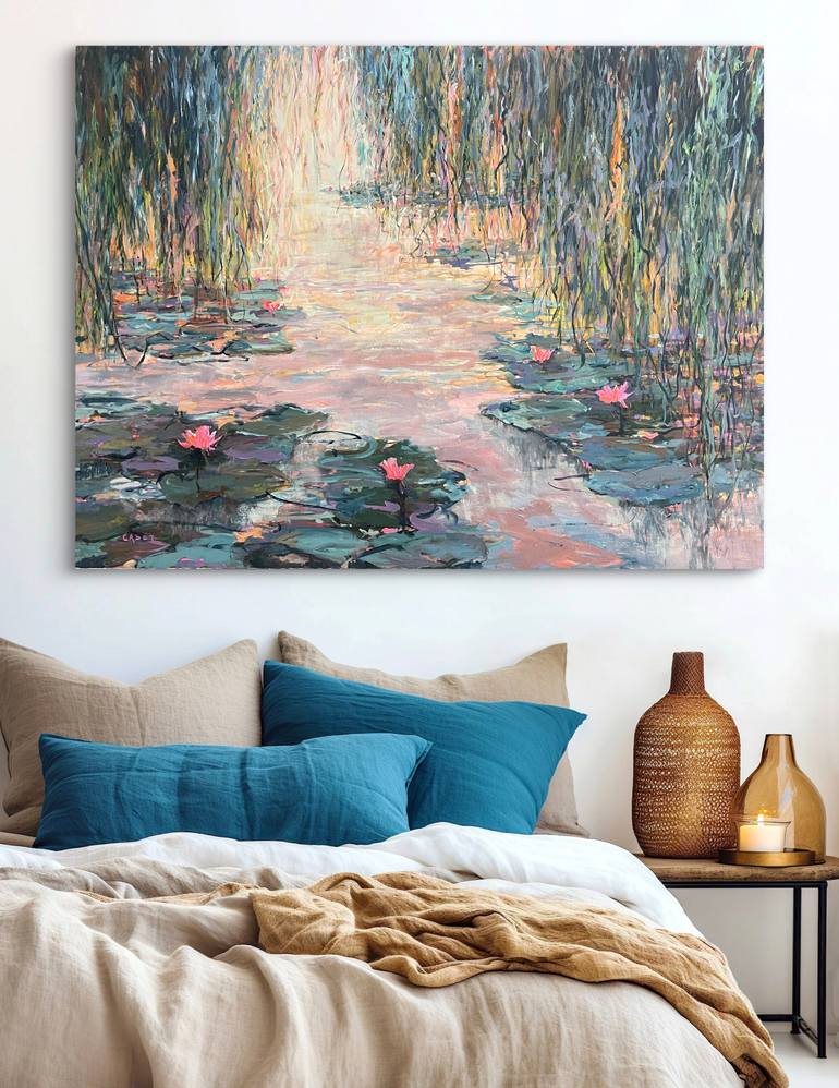 Original Impressionism Landscape Painting by Peggy Casey-Mason