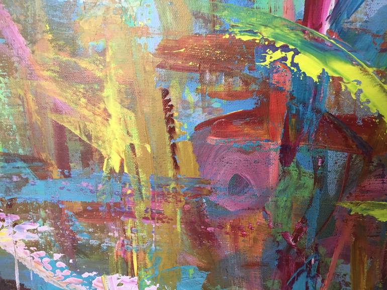 Original Abstract Expressionism Abstract Painting by Peggy Casey-Mason