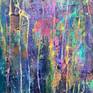 The gorgeous gardens in France inspired this painting.

Painting can be hung without a frame. Sides are painted black.