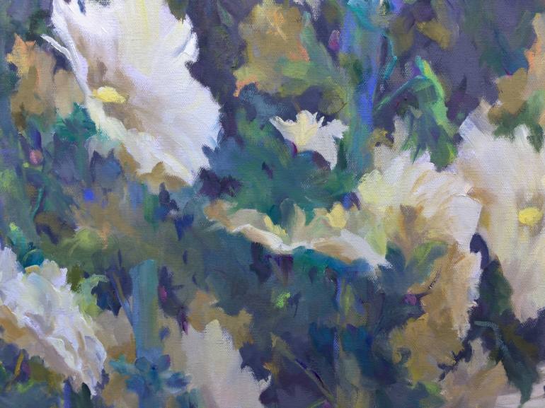 Original Fine Art Floral Painting by Peggy Casey-Mason