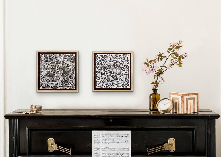 Original Abstract Animal Painting by Peggy Casey-Mason