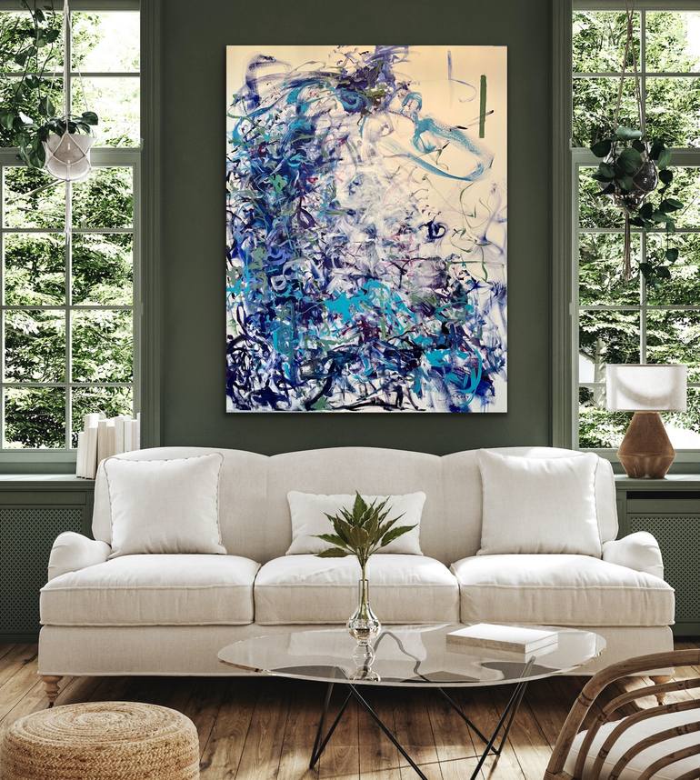 Original Abstract Music Painting by Peggy Casey-Mason