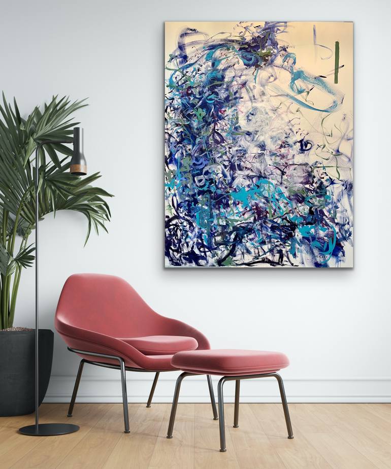 Original Abstract Music Painting by Peggy Casey-Mason