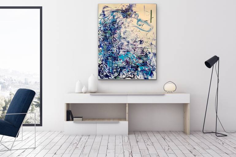 Original Abstract Music Painting by Peggy Casey-Mason