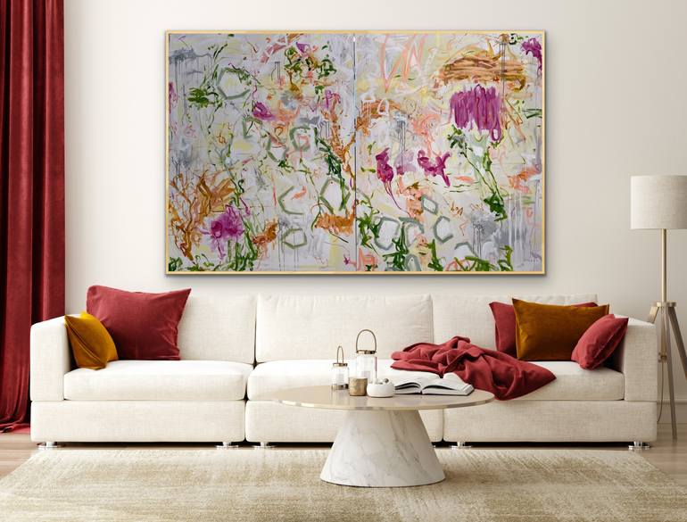 Original Abstract Expressionism Landscape Painting by Peggy Casey-Mason