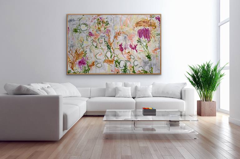 Original Abstract Expressionism Landscape Painting by Peggy Casey-Mason