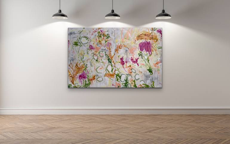 Original Abstract Expressionism Landscape Painting by Peggy Casey-Mason
